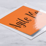 名片型透明貼紙