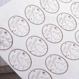 圓形透明防水貼紙