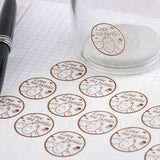 圓形透明防水貼紙