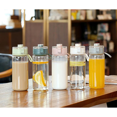 600ml彈跳蓋塑膠水杯