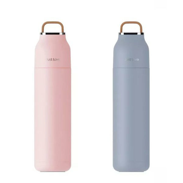 304不鏽鋼硅膠軟提手保溫杯500ml
