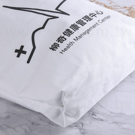 有底染白帆布包