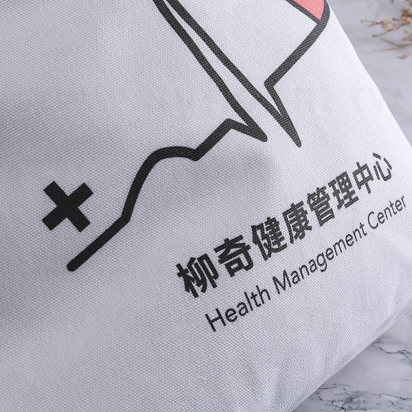 有底染白帆布包