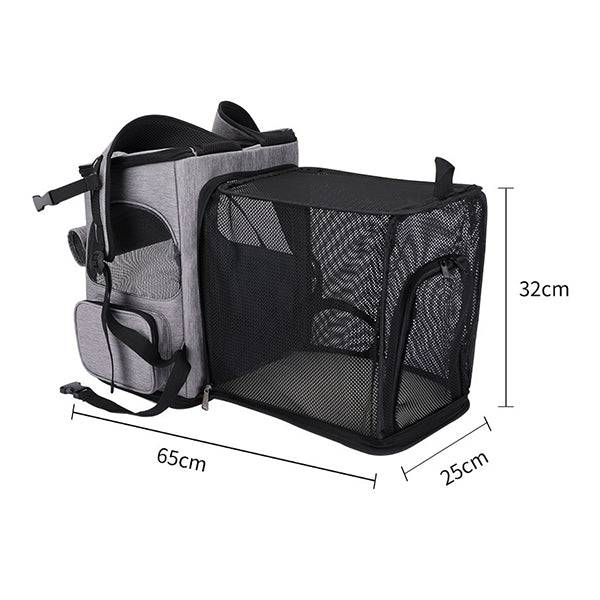 折疊寵物雙肩後背包