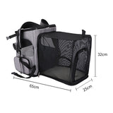 折疊寵物雙肩後背包