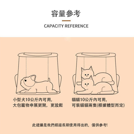 折疊寵物雙肩後背包