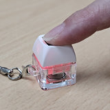 試軸器LED療癒小物-透明軸紓壓小物-附鑰匙扣-可印LOGO