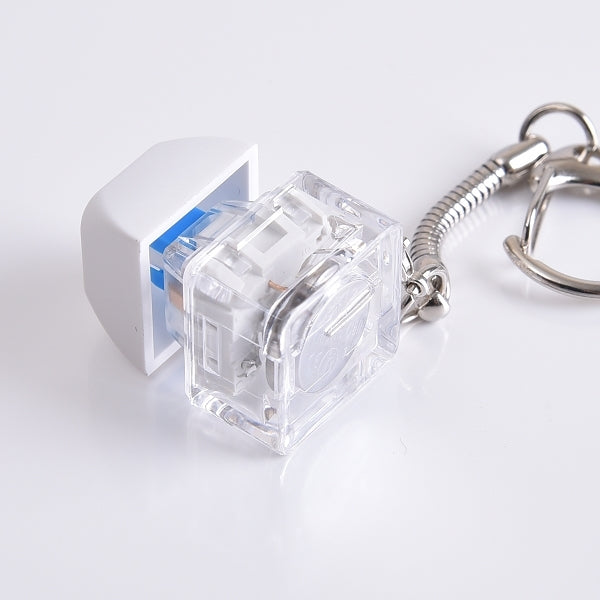 試軸器LED療癒小物-透明軸紓壓小物-附鑰匙扣-可印LOGO