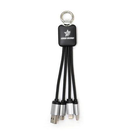 三合一發光USB傳輸充電線