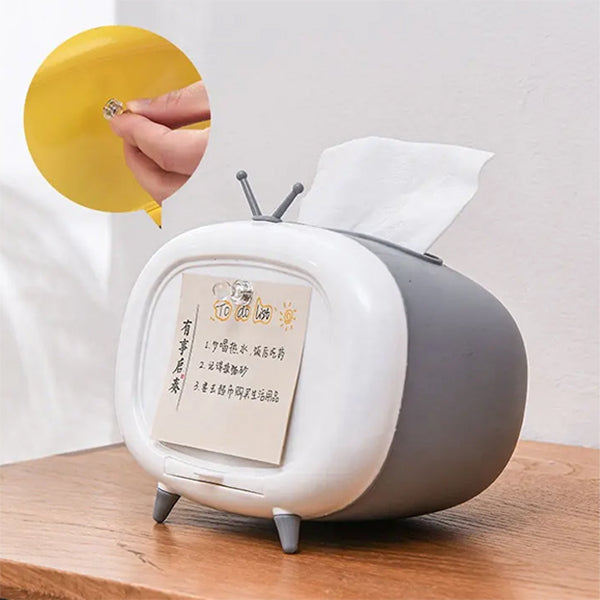 電視造型紙巾盒