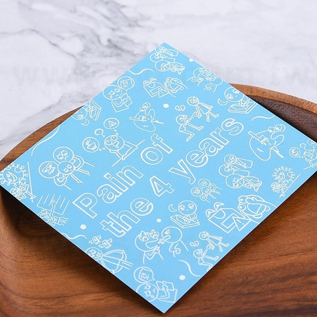 造型便利貼-底卡-5x7cm-內頁彩色印刷便利貼