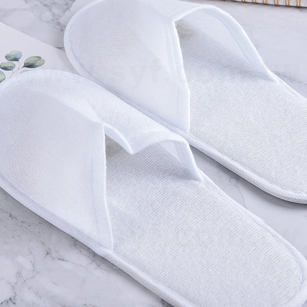 半包拉毛布拖鞋