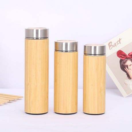 不鏽鋼竹製保溫杯