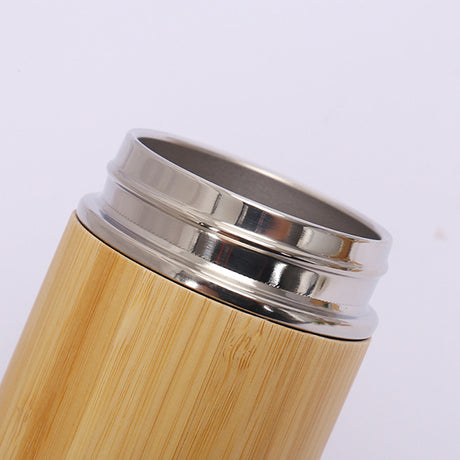 不鏽鋼竹製保溫杯