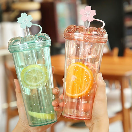 櫻花造型吸管杯
