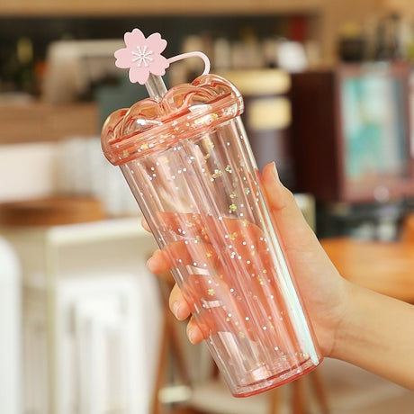 櫻花造型吸管杯