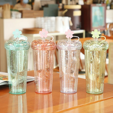 櫻花造型吸管杯