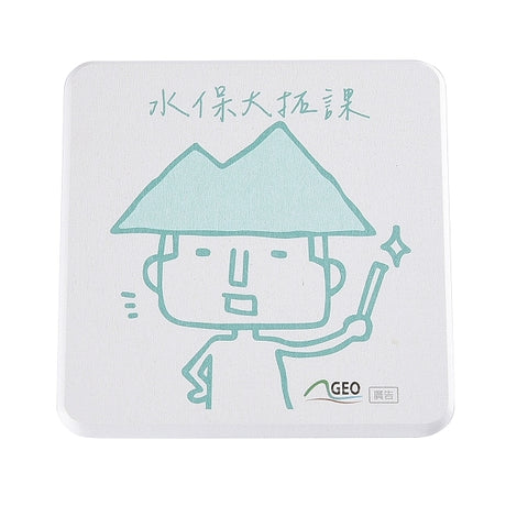 方形硅藻土杯墊