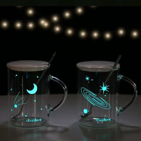 創意星月夜光玻璃杯