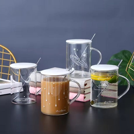 創意星月夜光玻璃杯