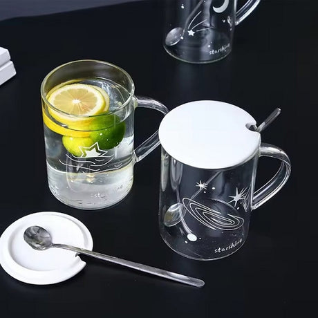 創意星月夜光玻璃杯