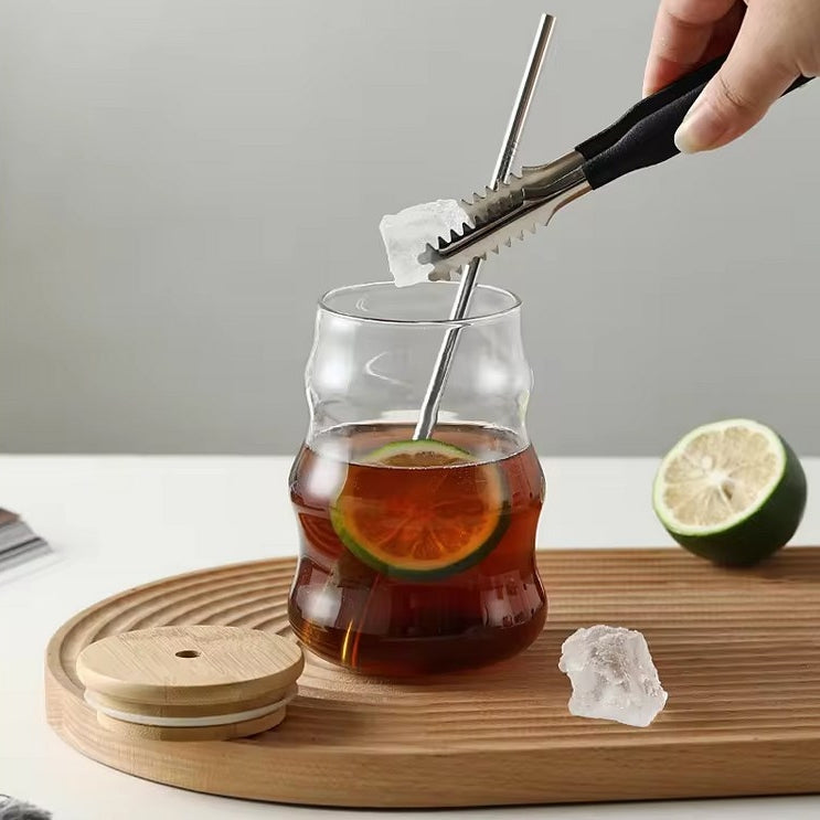 500ml創意波紋造型玻璃水杯