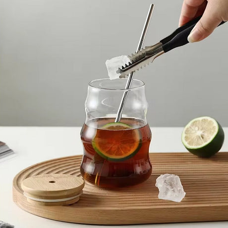 500ml創意波紋造型玻璃水杯
