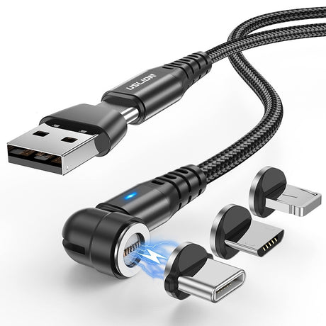 磁吸式三合一充電線