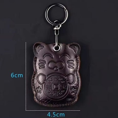 客製復古真皮鑰匙圈