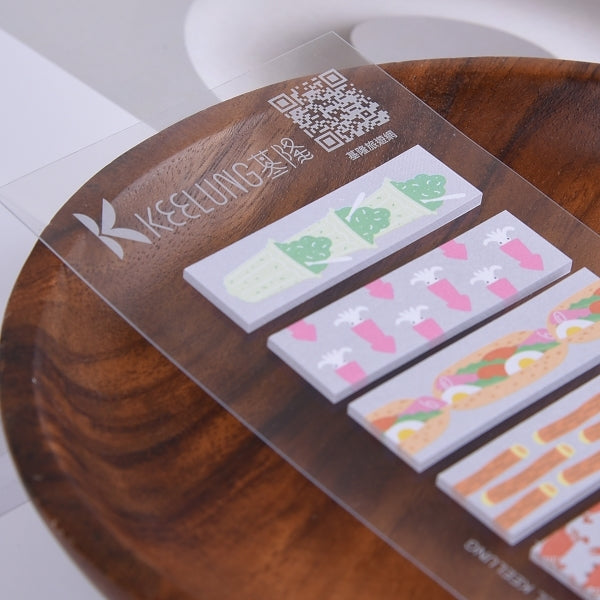 PVC透明背卡便利貼