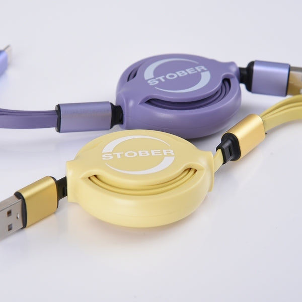 客製三合一伸縮充電線