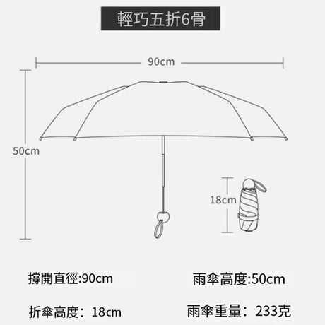 迷你折疊口袋傘