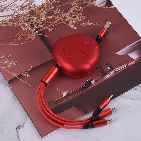 蛇年造型三合一充電線