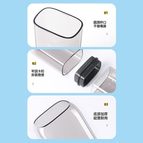透明多功能牙刷盥洗用品收納盒