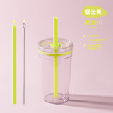 450ml單層Tritan吸管杯