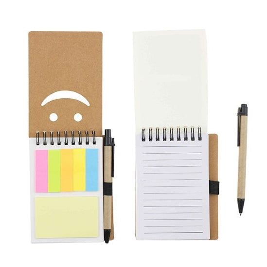 三合一笑臉款便利貼筆記本