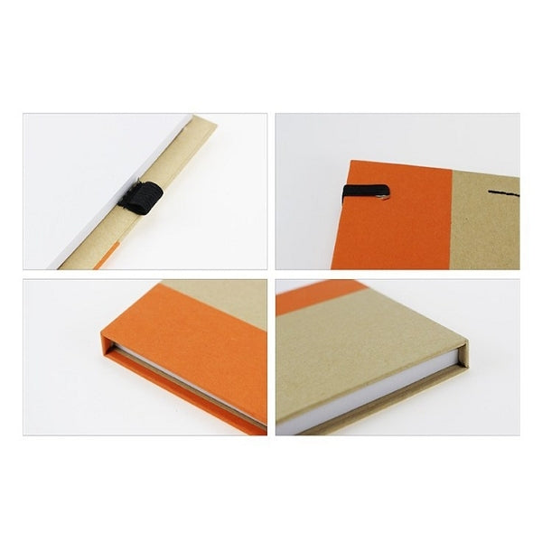 鬆緊綁帶附筆便利貼記事本