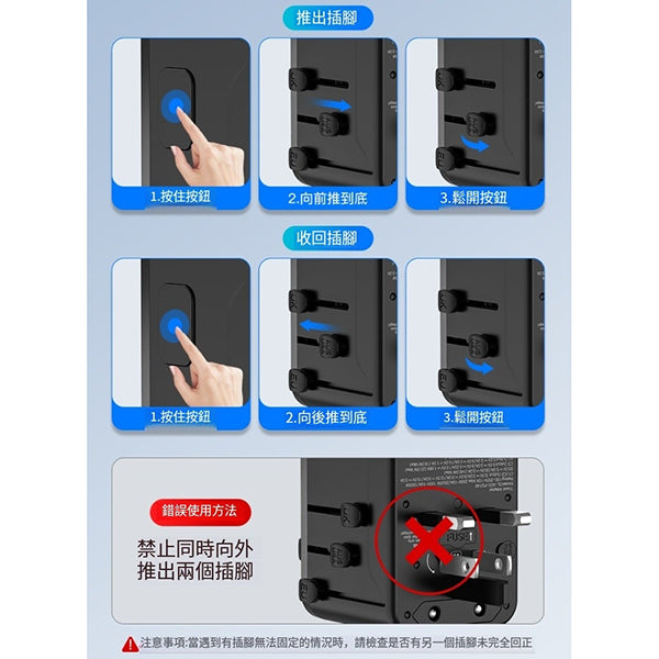 3USB旅行插座