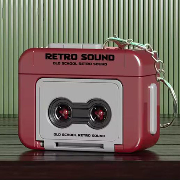 迷你復古錄音機鑰匙圈