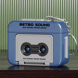 迷你復古錄音機鑰匙圈