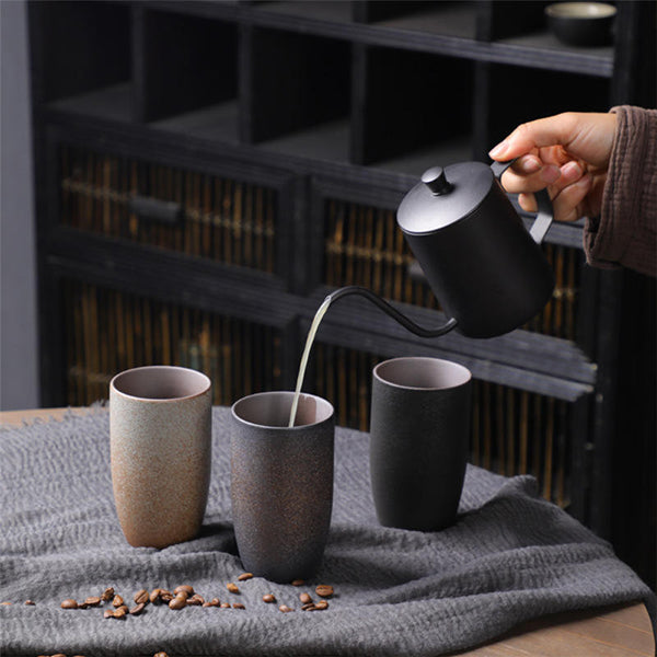 粗陶咖啡杯