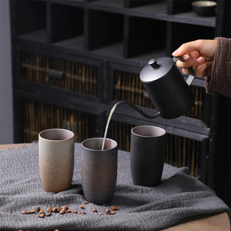 粗陶咖啡杯