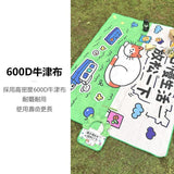 棉提把折疊野餐墊