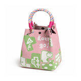 繩結手提針織包