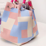 繩結手提針織包