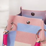 繩結手提針織包