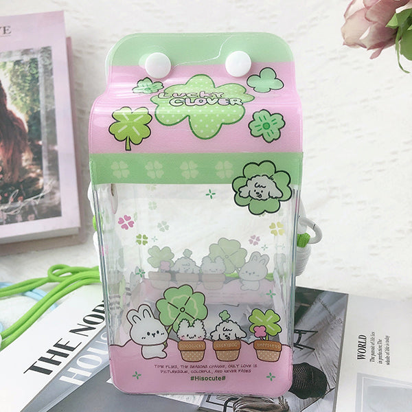 牛奶盒透明曬娃包