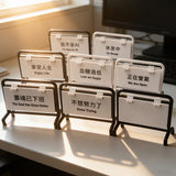 辦公狀態小拒馬告示立牌