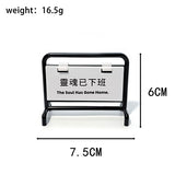 辦公狀態小拒馬告示立牌