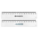15cm透明塑膠廣告波浪直尺